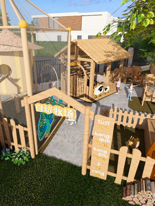 鄭州白沙中心幼兒園戶外設(shè)計裝修